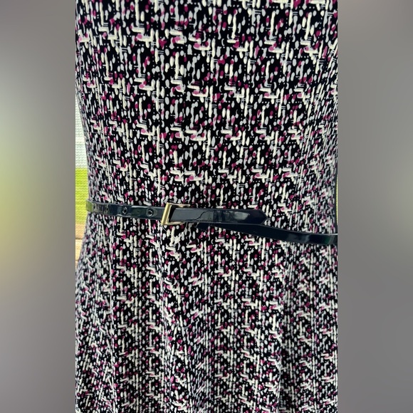 Jessica Howard Black and White A-Line Midi Dress - Picture 7 of 9